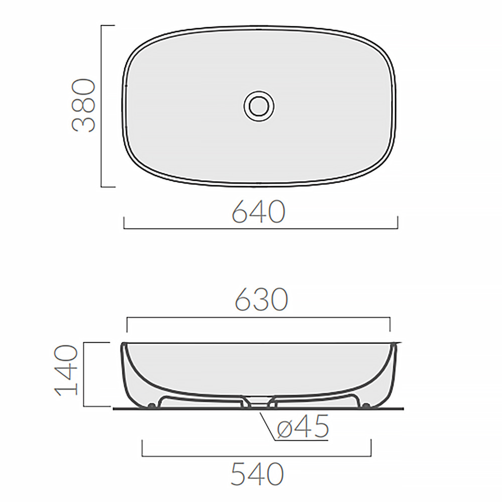 Раковина накладная GALASSIA DREAM 65 7300NEMT черная матовая в 100Kran: Широкий выбор и доступные цены.