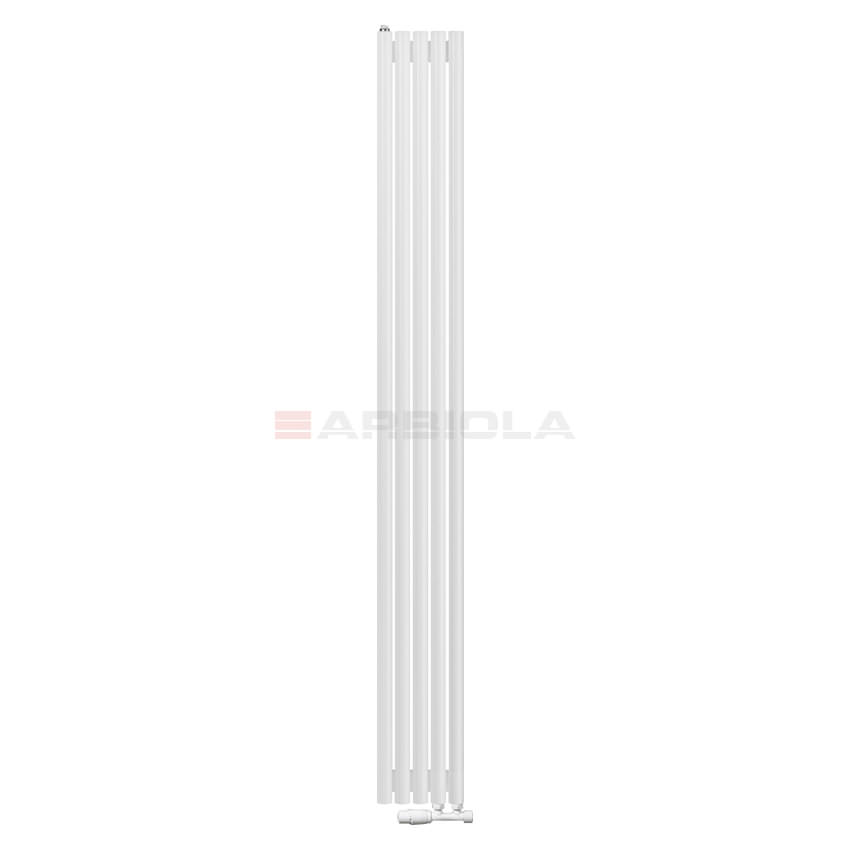 Вертикальный радиатор с нижним подключением Arbiola Iris V 108963 24,2 х 220 см белый матовый ral 9016 от интернет-магазина сантехники 100Kran!