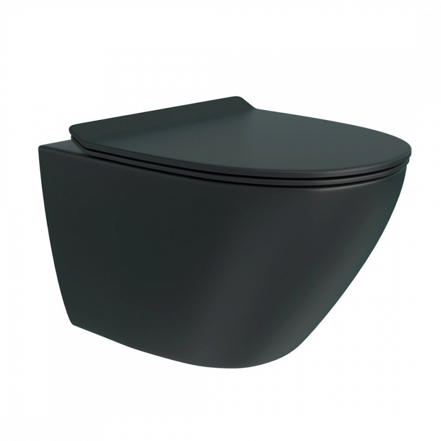 Унитаз подвесной Maretti Elena EA10PBM93-560 черный в 100Kran: Широкий выбор и доступные цены.
