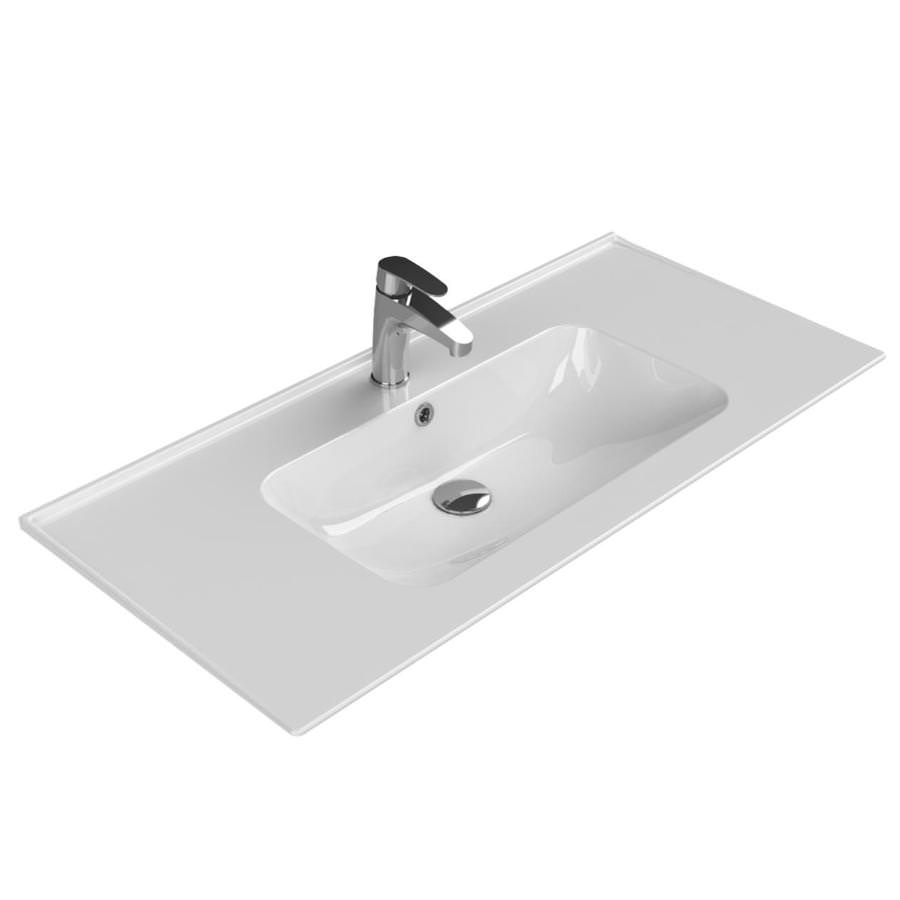 Раковина мебельная CeraStyle Blue 100 см 042500-u-01 белая в 100Kran: Широкий выбор и доступные цены.