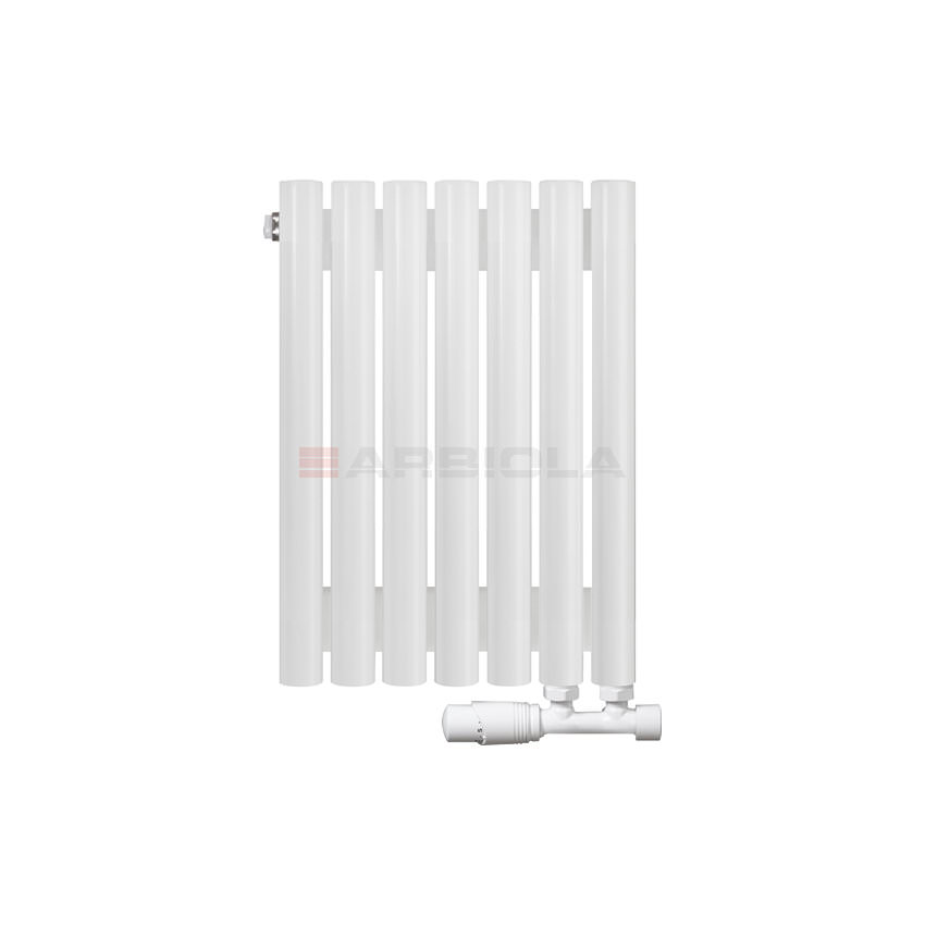 Вертикальный радиатор с нижним подключением Arbiola Iris V 108395 34,2 х 50 см ral classic от интернет-магазина сантехники 100Kran!