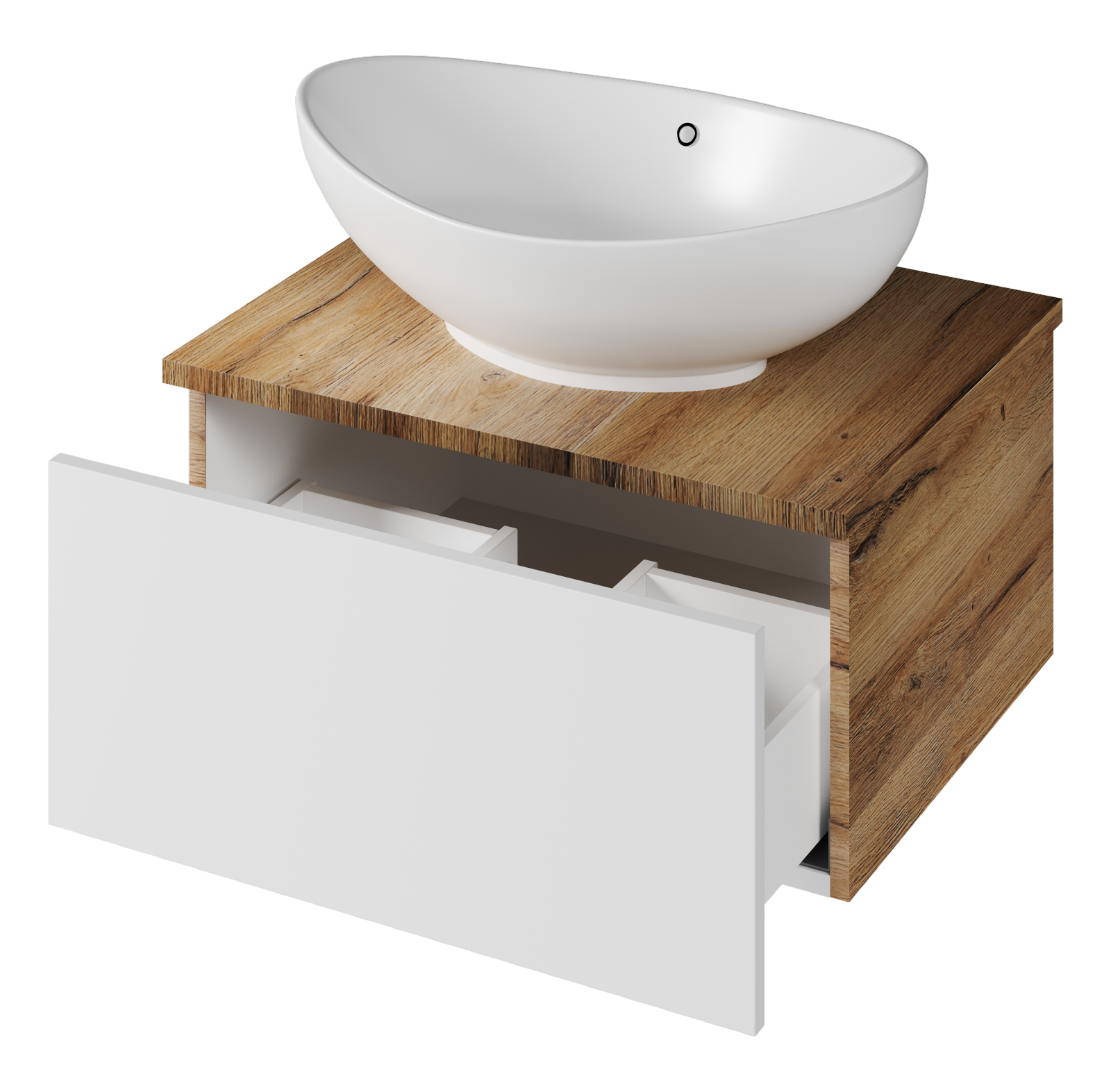 Тумба под раковину Misty Ива 60 подвесная П-Ива-01060-951Я белый/каштан в 100Kran: Широкий выбор и доступные цены.