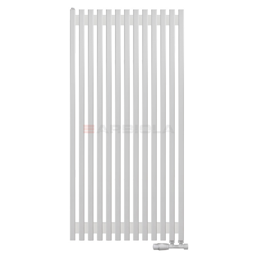 Вертикальный радиатор с нижним подключением Arbiola Compact V 102866 63 х 125 см белый матовый ral 9016 от интернет-магазина сантехники 100Kran!