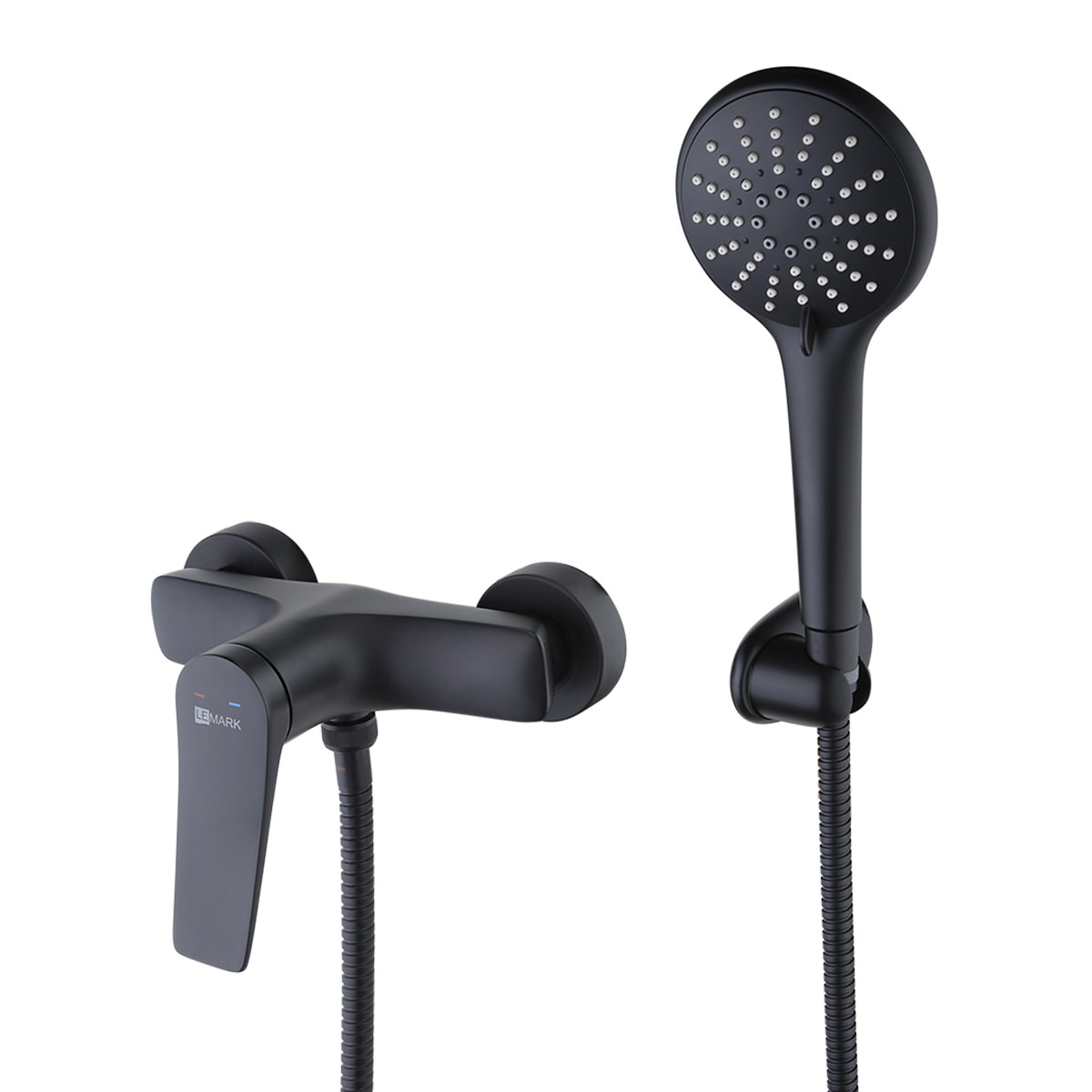 Смеситель для душа Lemark Bronx LM3703BL черный в 100Kran: Широкий выбор и доступные цены.