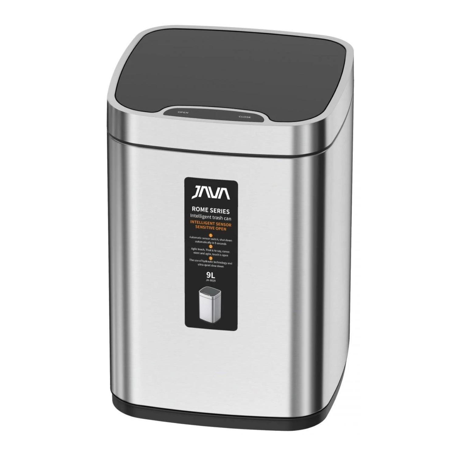 Сенсорное ведро JAVA S-883-9L 9 литров сатин в 100Kran: Широкий выбор и доступные цены.