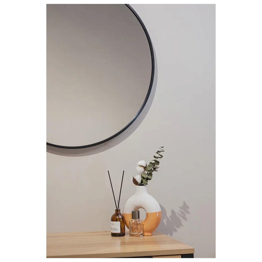 Зеркало Silver Mirrors Selena D70 см ФР-00002539 черное 100Kran: Широкий выбор и доступные цены.