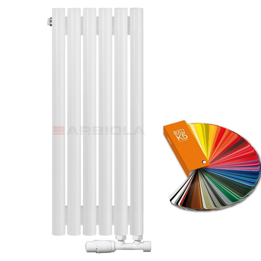 Вертикальный радиатор с нижним подключением Arbiola Iris V 108617 29,2 х 70 см ral classic от интернет-магазина сантехники 100Kran!