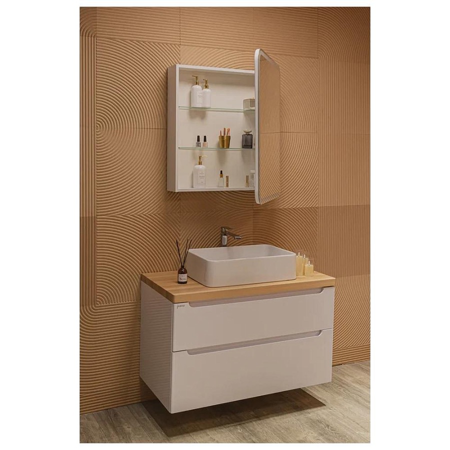 Зеркальный шкаф с подсветкой Silver Mirrors Фиджи Flip 70 ИК 70 х 80 см LED-00002977бесконтактный сенсор создать уют и комфорт, это просто!
