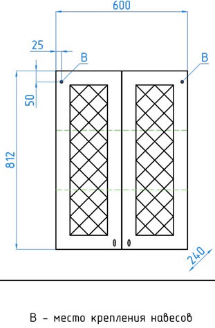 Шкаф подвесной Style Line Канна 60 белый  ЛС-00000344в 100Kran: Широкий выбор и доступные цены.