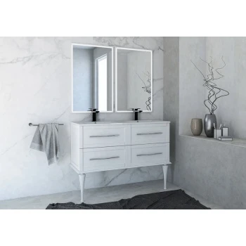 Тумба с раковиной подвесная CEZARES 120 см TIFFANY 54954 Bianco Opaco в 100Kran: Широкий выбор и доступные цены.