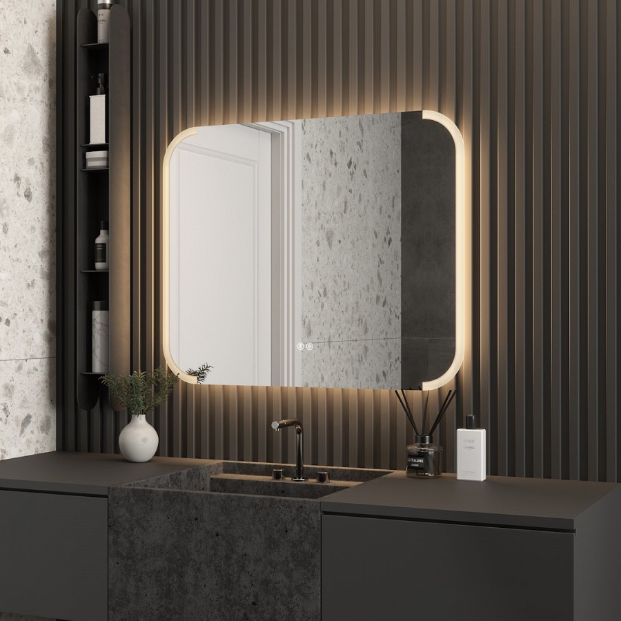 Зеркало с подсветкой Maretti Florenza FL148065P14EL 80x65 см 100Kran: Широкий выбор и доступные цены.