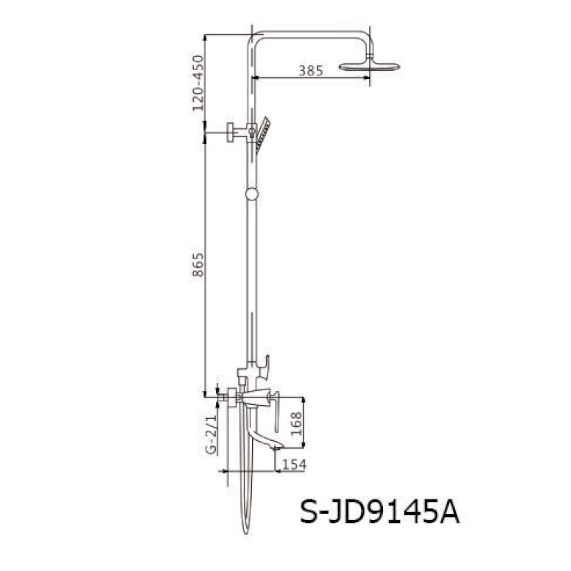 Душевая система Savol S-JD9145A хром в 100Kran: Широкий выбор и доступные цены.