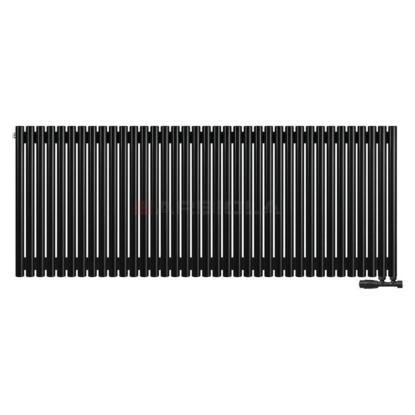 Вертикальный радиатор с нижним подключением Arbiola Iris V 108811 184,2 х 75 см черный матовый ral 9005 от интернет-магазина сантехники 100Kran!