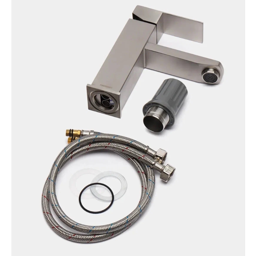 Смеситель для раковины Fmark FS8101 сатин в 100Kran: Широкий выбор и доступные цены.