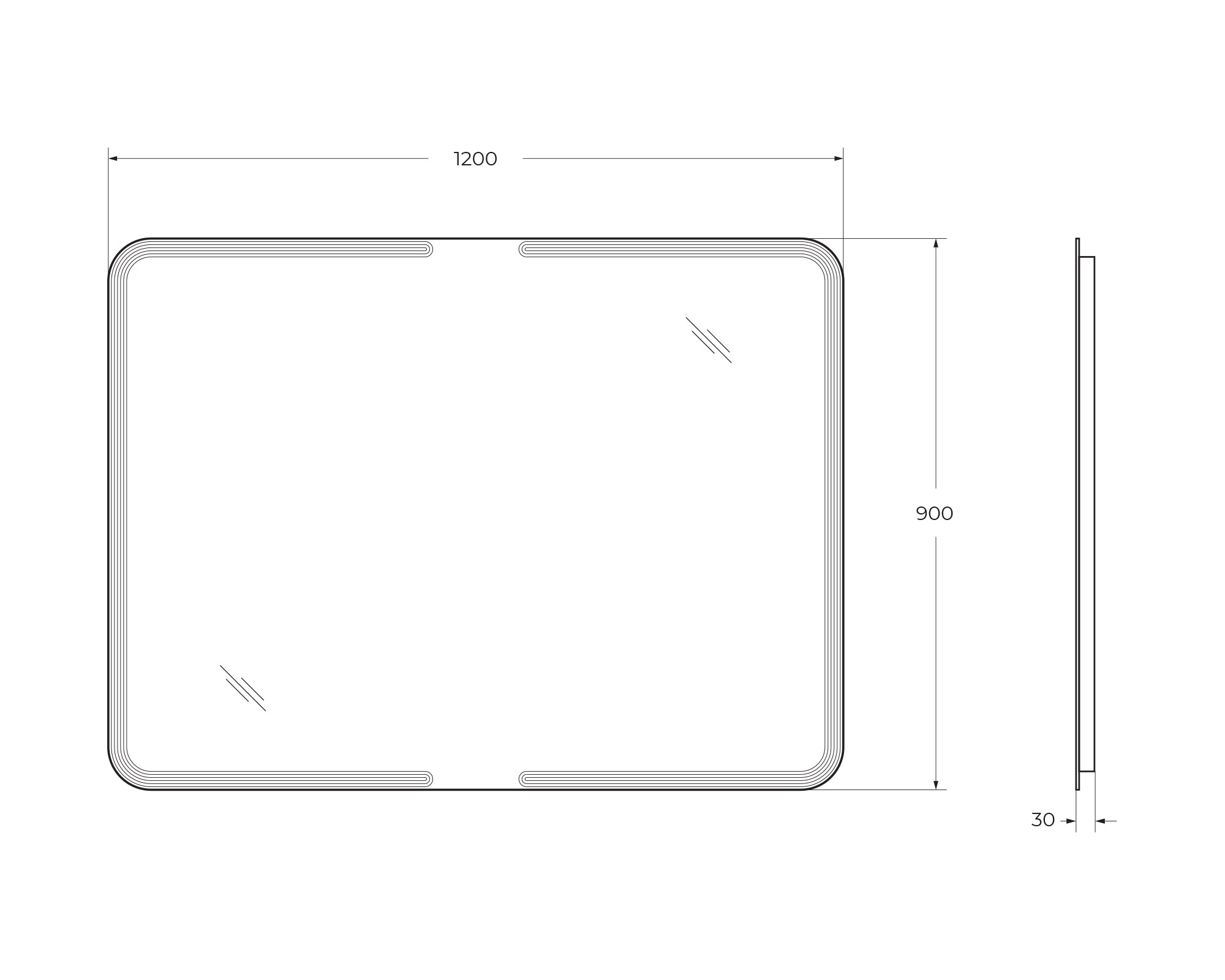 Зеркало с подсветкой CEZARES 54353 120 х 90 см 100Kran: Широкий выбор и доступные цены.