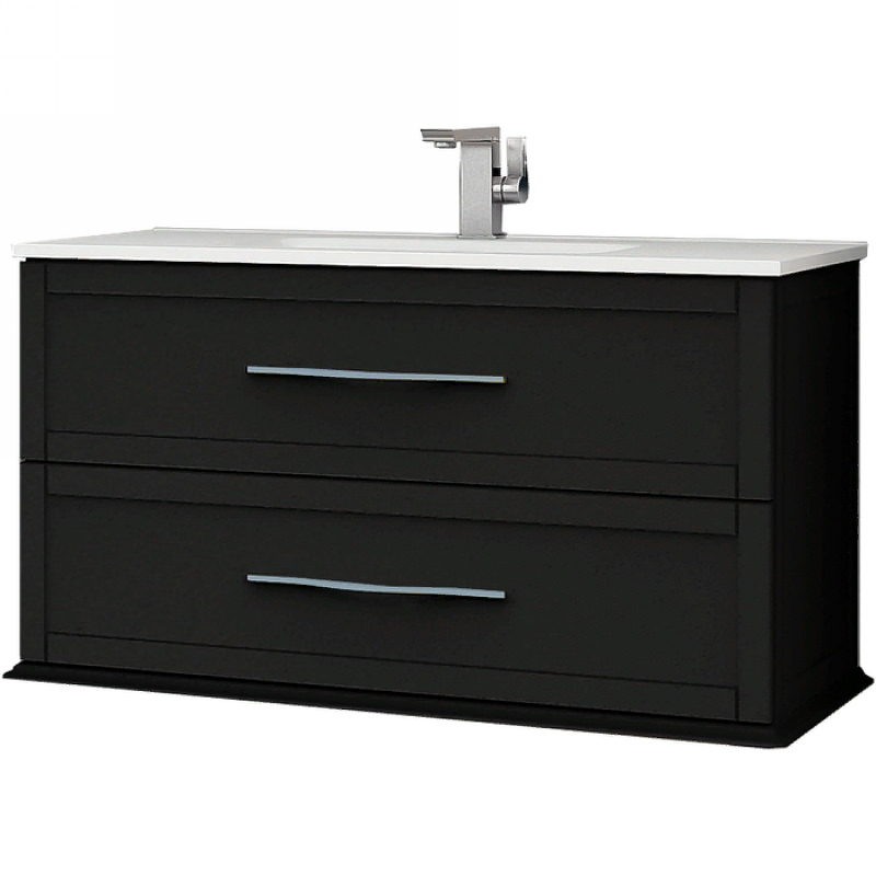 Тумба с раковиной подвесная CEZARES 100 см TIFFANY 54952 Nero Grafite в 100Kran: Широкий выбор и доступные цены.