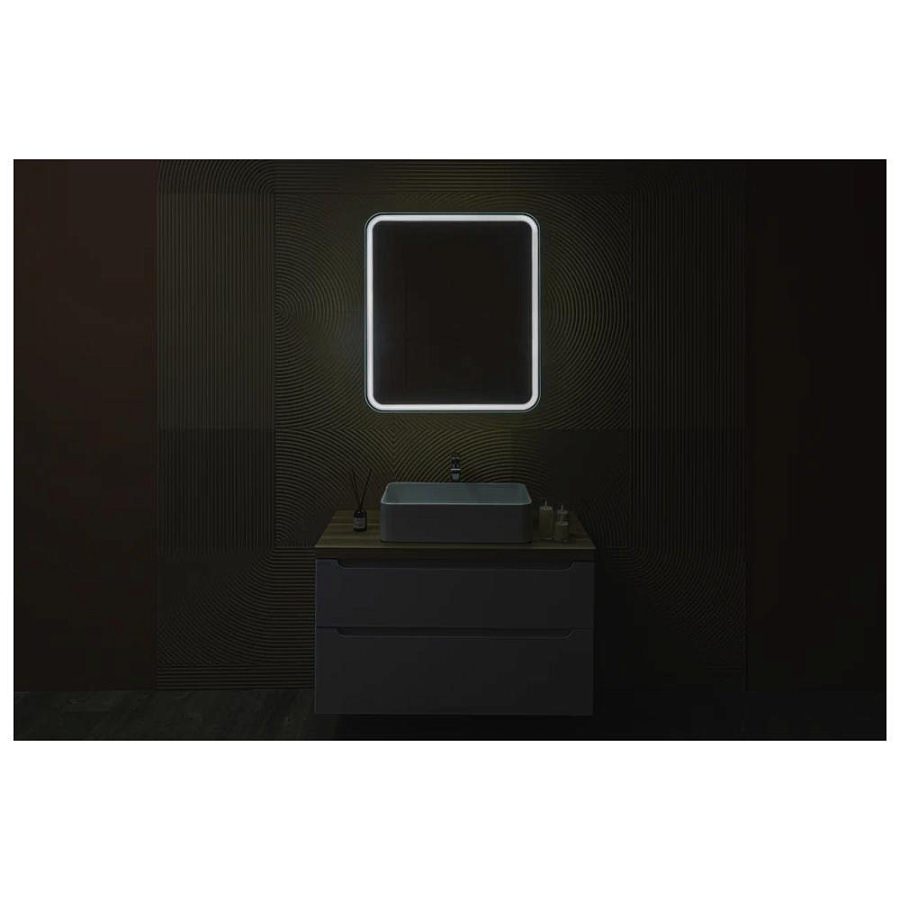 Зеркальный шкаф с подсветкой Silver Mirrors Фиджи Flip 70 ИК 70 х 80 см LED-00002977бесконтактный сенсор создать уют и комфорт, это просто!