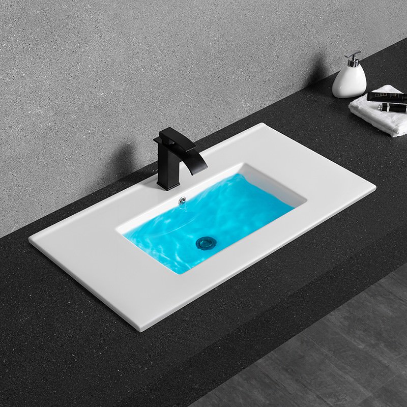 Раковина врезная  CeramaLux YJ803-90 91,5 см белая в 100Kran: Широкий выбор и доступные цены.