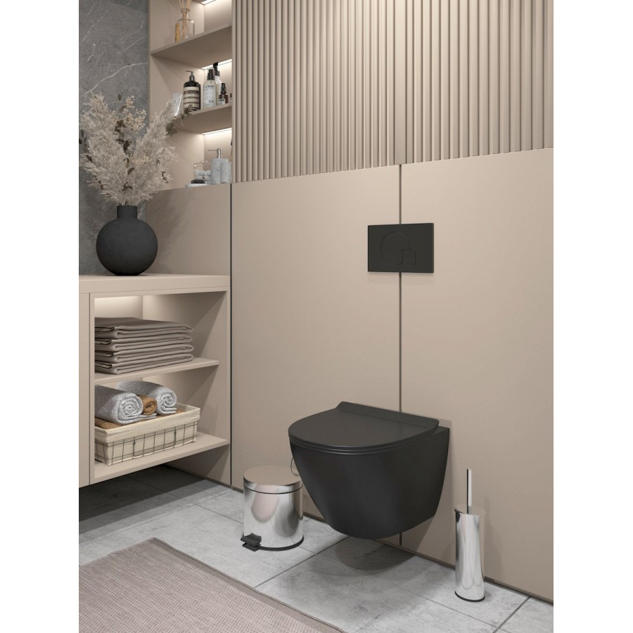 Унитаз подвесной Maretti Elena EA10PBM93-560 черный в 100Kran: Широкий выбор и доступные цены.