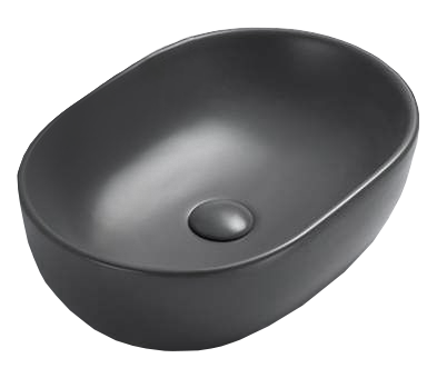 Раковина накладная Timo Keramiikka KULO 60 TK-405MB черная матовая в 100Kran: Широкий выбор и доступные цены.