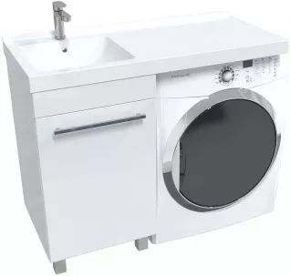 Раковина над стиральной машиной 1Marka Wash 110 Polytitan Ц00002713 100Kran: Широкий выбор и доступные цены.