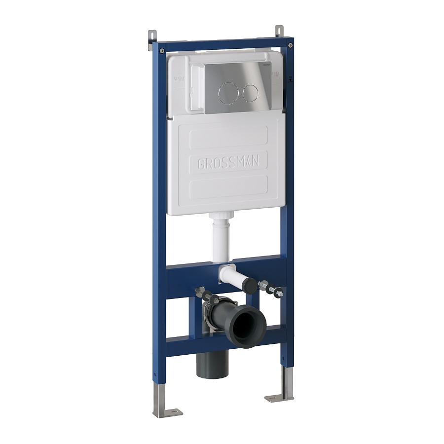 Комплект 3 в 1: Grossman инсталляция 900.K31.01.000+клавиша 700.K31.05.01M.01M белый матовый+унитаз GR-4440S в 100Kran: Широкий выбор и доступные цены.