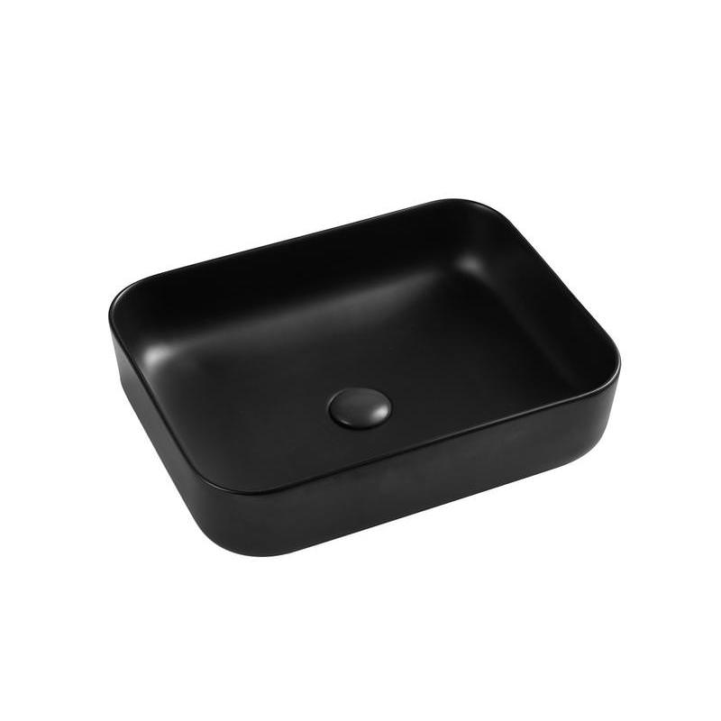 Раковина накладная D&K Berlin 50 см DT1431425 черная в 100Kran: Широкий выбор и доступные цены.