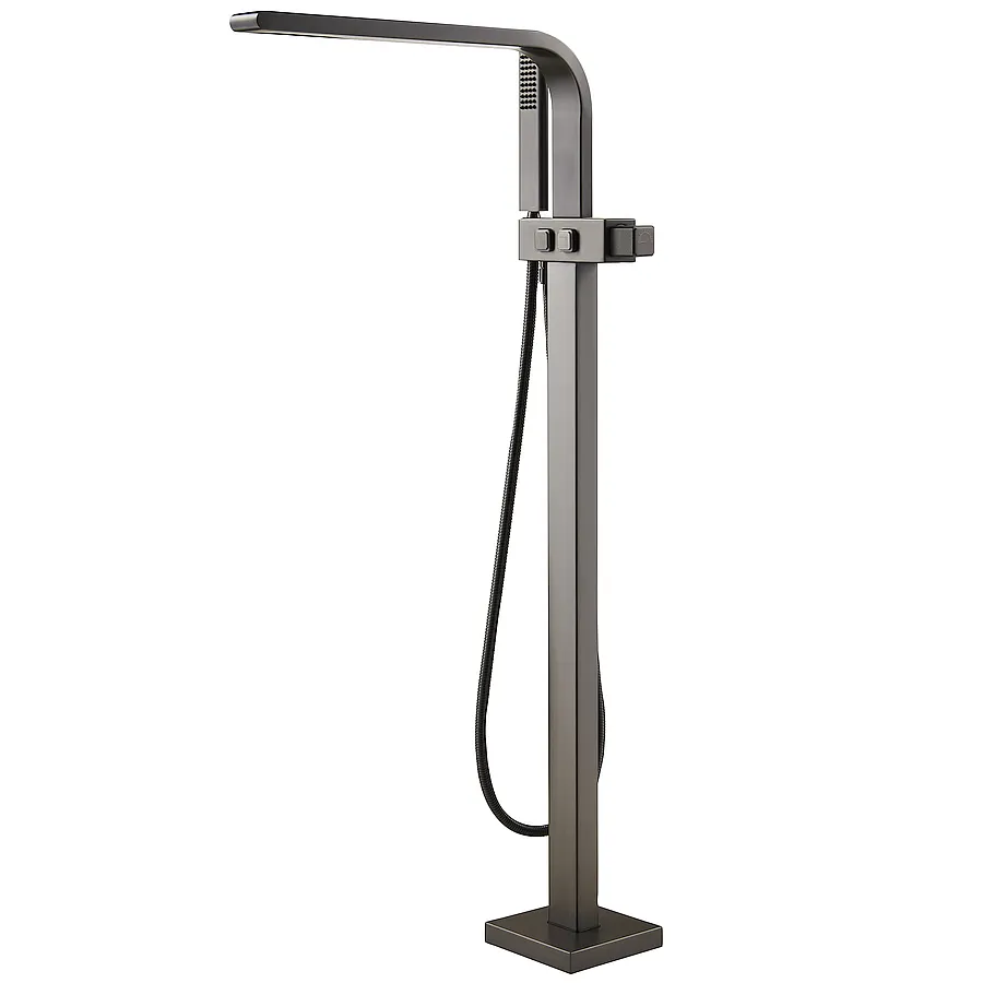 Смеситель напольный для ванны Maxonor Pure Life ABSOLUTE PL30109.2-9 графит матовый в 100Kran: Широкий выбор и доступные цены.