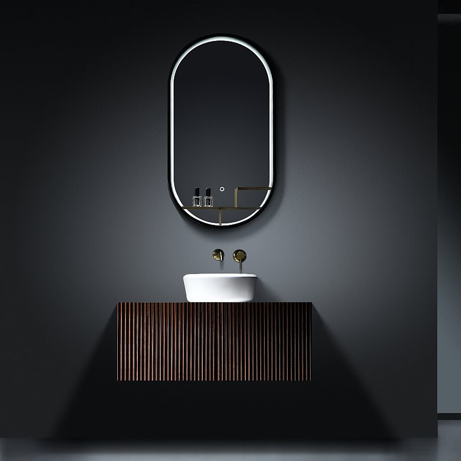 Тумба подвесная с раковиной Maxonor Pure Life SALON HADA 120 см PL-MC10-120-BN грецкий орех в 100Kran: Широкий выбор и доступные цены.