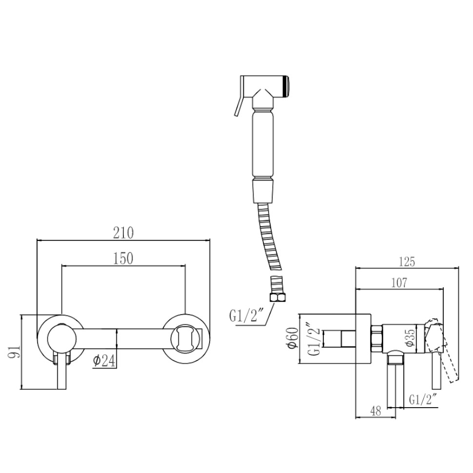 Гигиенический душ со смесителем Savol S-FXQ006W белый в 100Kran: Широкий выбор и доступные цены.