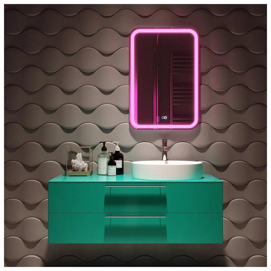 Зеркало с подсветкой Silver Mirrors Malta-RGB 55 х 80 см LED-00002511 разноцветное 100Kran: Широкий выбор и доступные цены.