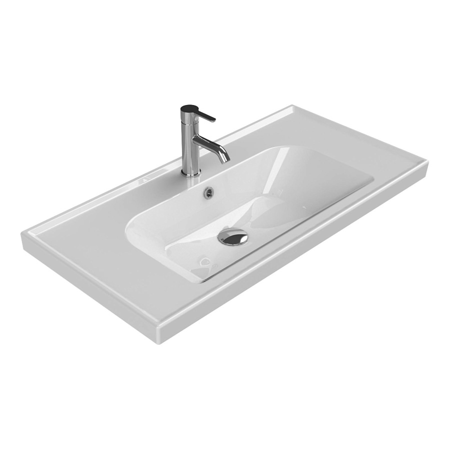 Раковина мебельная CeraStyle Frame 90 см 031300-u белая в 100Kran: Широкий выбор и доступные цены.