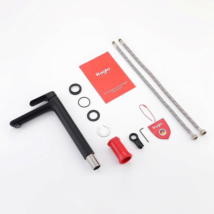 Смеситель для раковины Raglo R03.15.06 черный в 100Kran: Широкий выбор и доступные цены.