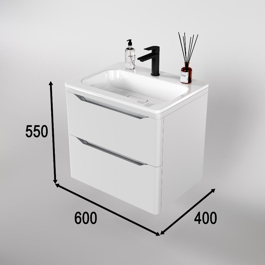 Тумба под раковину Style Line El Fante Марелла 60 см СС-00002404 белый матовый в 100Kran: Широкий выбор и доступные цены.