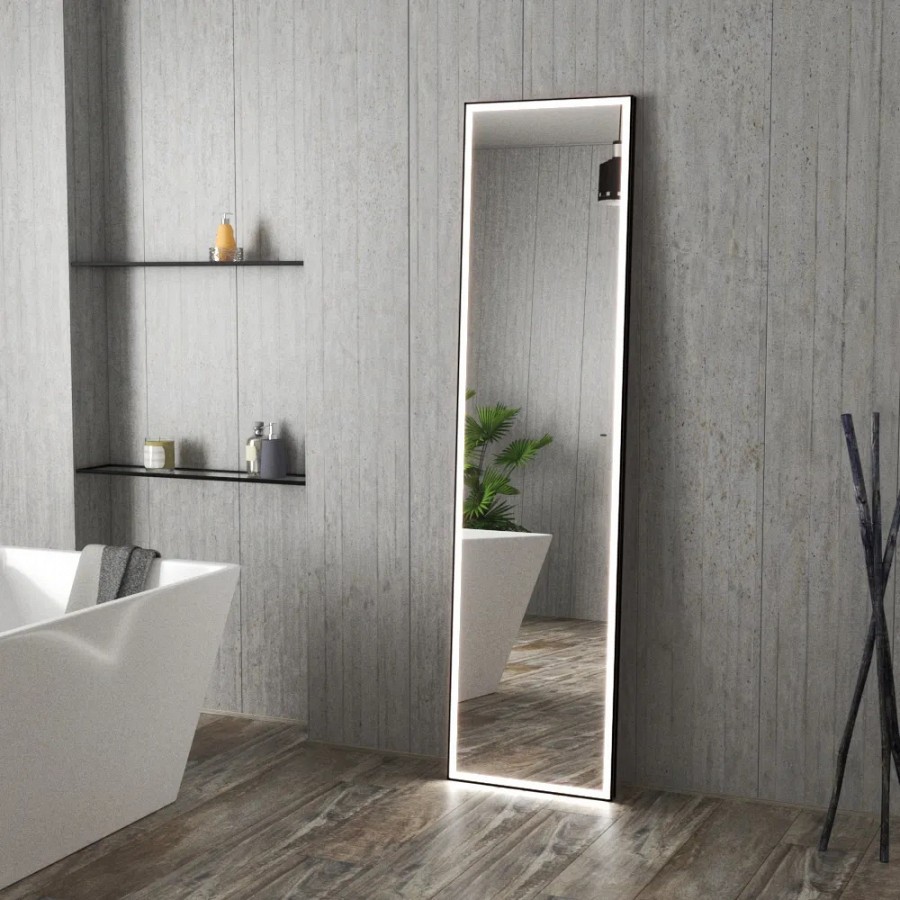 Зеркало с подсветкой Maretti Umbria UM1445175P18EL 45x175 см черный 100Kran: Широкий выбор и доступные цены.