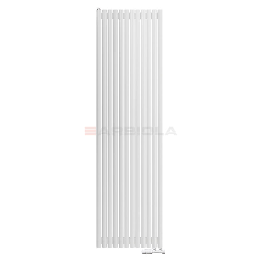 Вертикальный радиатор с нижним подключением Arbiola Iris V 96843 59,2 х 220 см белый матовый ral 9016 от интернет-магазина сантехники 100Kran!
