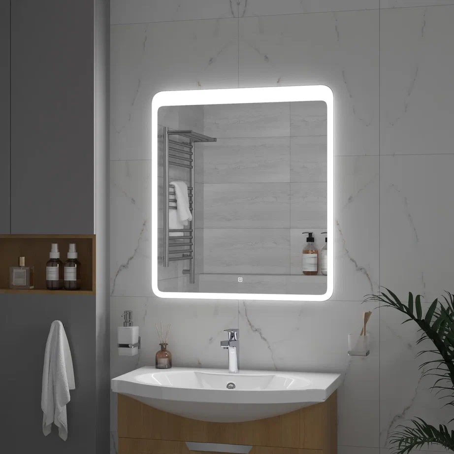 Зеркало с подсветкой "Lacio standart" 800x900 100Kran: Широкий выбор и доступные цены.