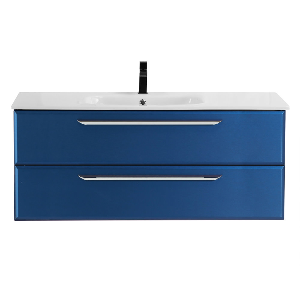 Тумба с раковиной подвесная CEZARES 120 см ECO-CER-1200-2C-SO-SPF-P Sapfiro в 100Kran: Широкий выбор и доступные цены.