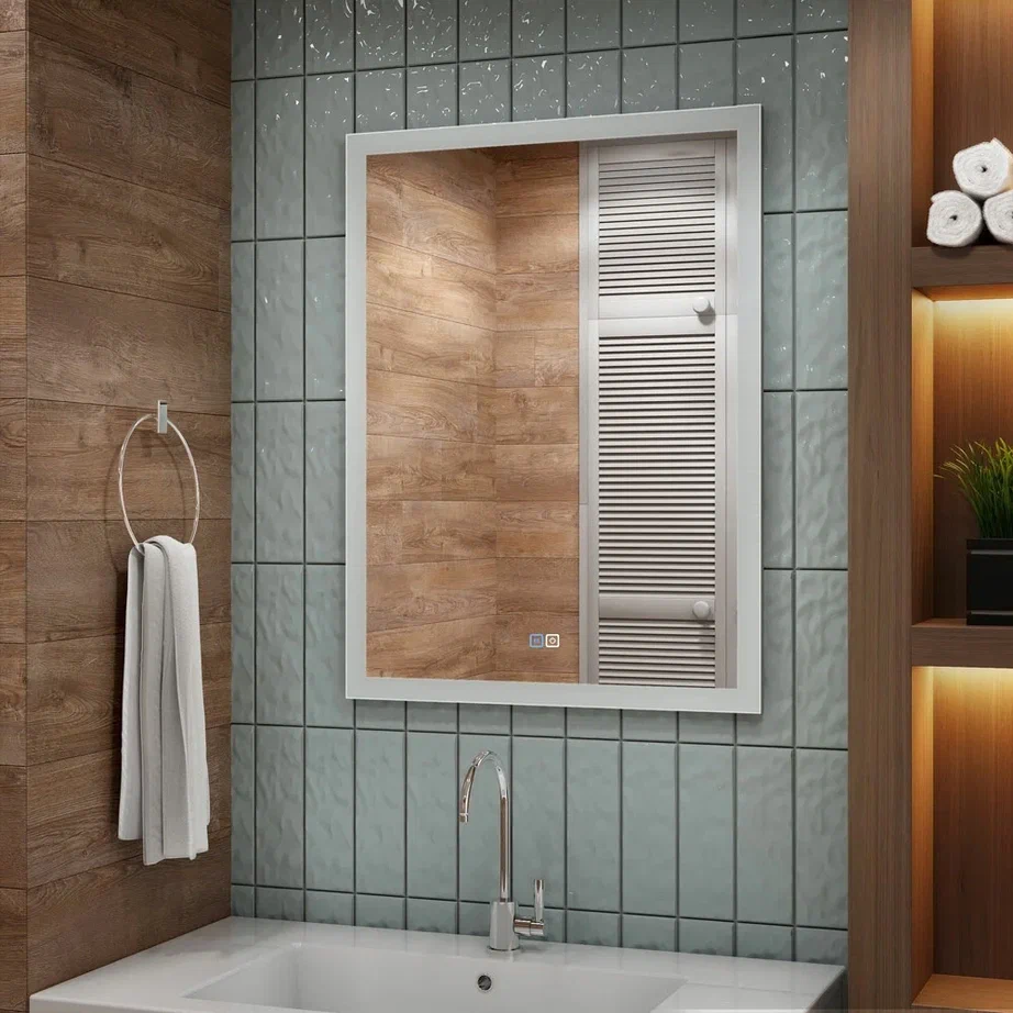 Зеркало с подсветкой "Sevilla medium" 700x900 ЗЛП1146 100Kran: Широкий выбор и доступные цены.