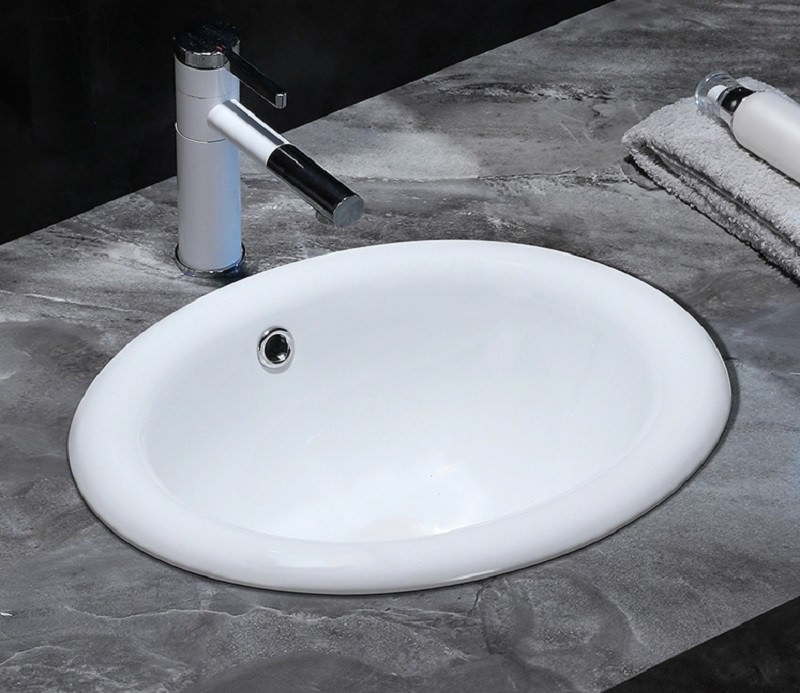 Раковина врезная CeramaLux 1203 50 см белая в 100Kran: Широкий выбор и доступные цены.