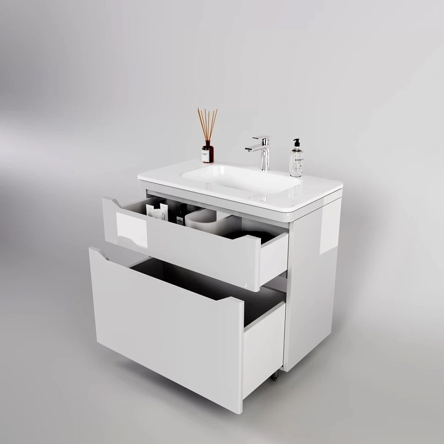 Раковина мебельная Style Line Марелла 90 см El Fante СС-00002377 белая в 100Kran: Широкий выбор и доступные цены.