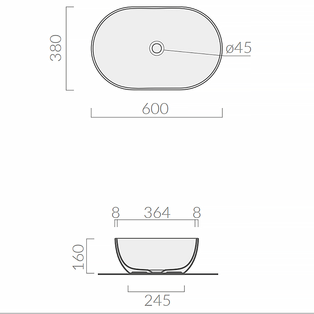 Раковина накладная GALASSIA DREAM 60 7308OC охра в 100Kran: Широкий выбор и доступные цены.