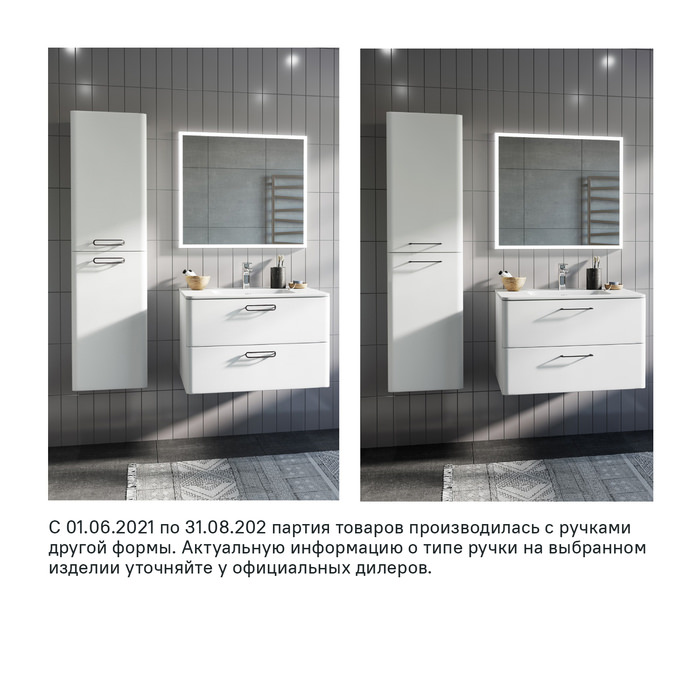 Тумба с раковиной подвесная 60 см Brick IDDIS BRI60W0i95K белая в 100Kran: Широкий выбор и доступные цены.