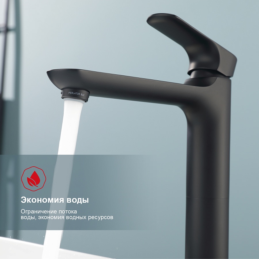 Смеситель для раковины Raglo R03.15.06 черный в 100Kran: Широкий выбор и доступные цены.