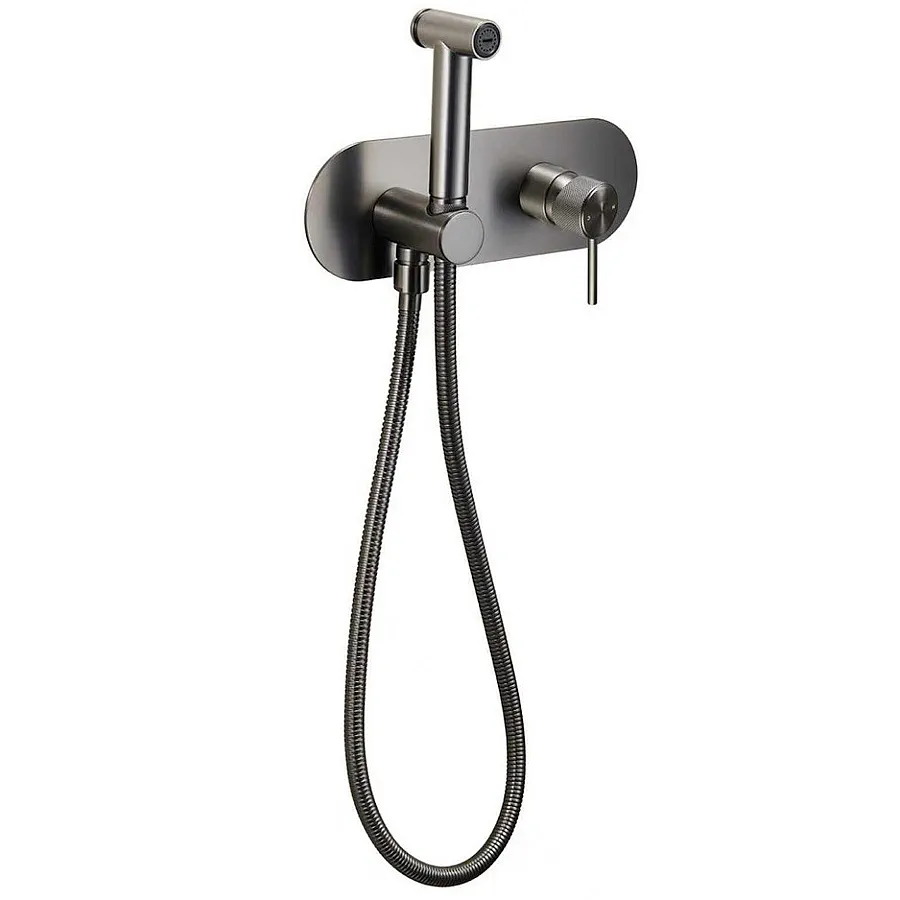 Гигиенический душ со смесителем встраиваемый Maxonor Pure Life PL65114-9 графит матовый в 100Kran: Широкий выбор и доступные цены.