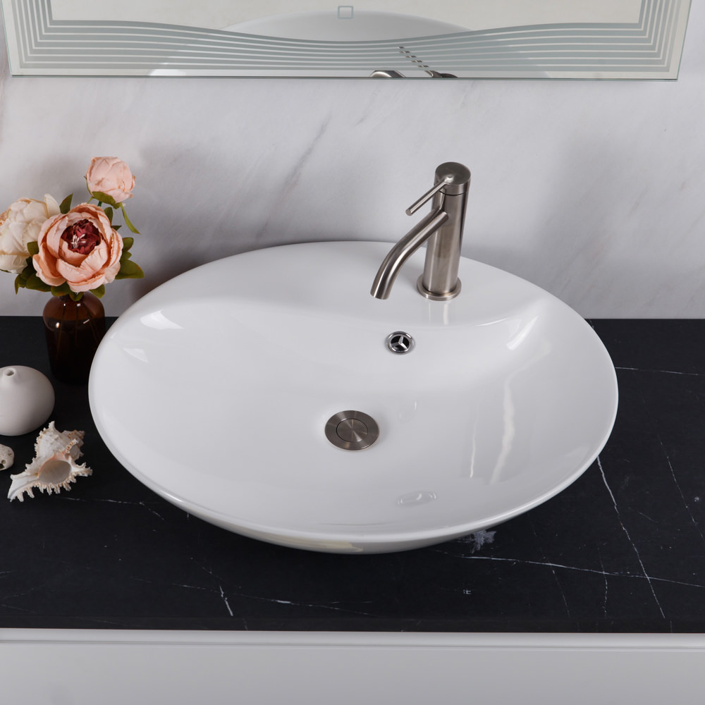 Накладная раковина BelBagno BB1370 46  см белая глянцевая в 100Kran: Широкий выбор и доступные цены.