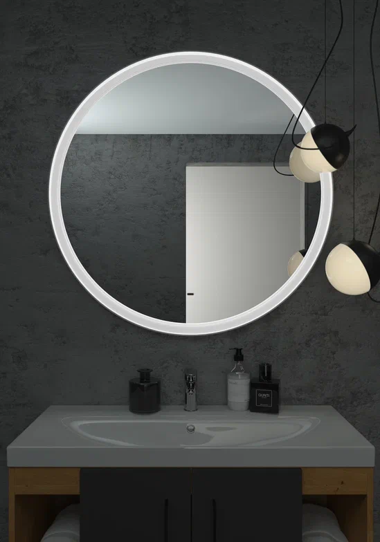 Зеркало с подсветкой "Planet white Led" D 1000 с бесконтактным сенсором ЗЛП1153 100Kran: Широкий выбор и доступные цены.