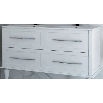 Тумба с раковиной подвесная CEZARES 120 см TIFFANY 54954 Bianco Opaco в 100Kran: Широкий выбор и доступные цены.