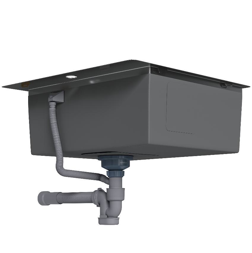 Сифон для кухонной мойки с выпуском Reflexion Arno RX3001SS полированная сталь в 100Kran: Широкий выбор и доступные цены.