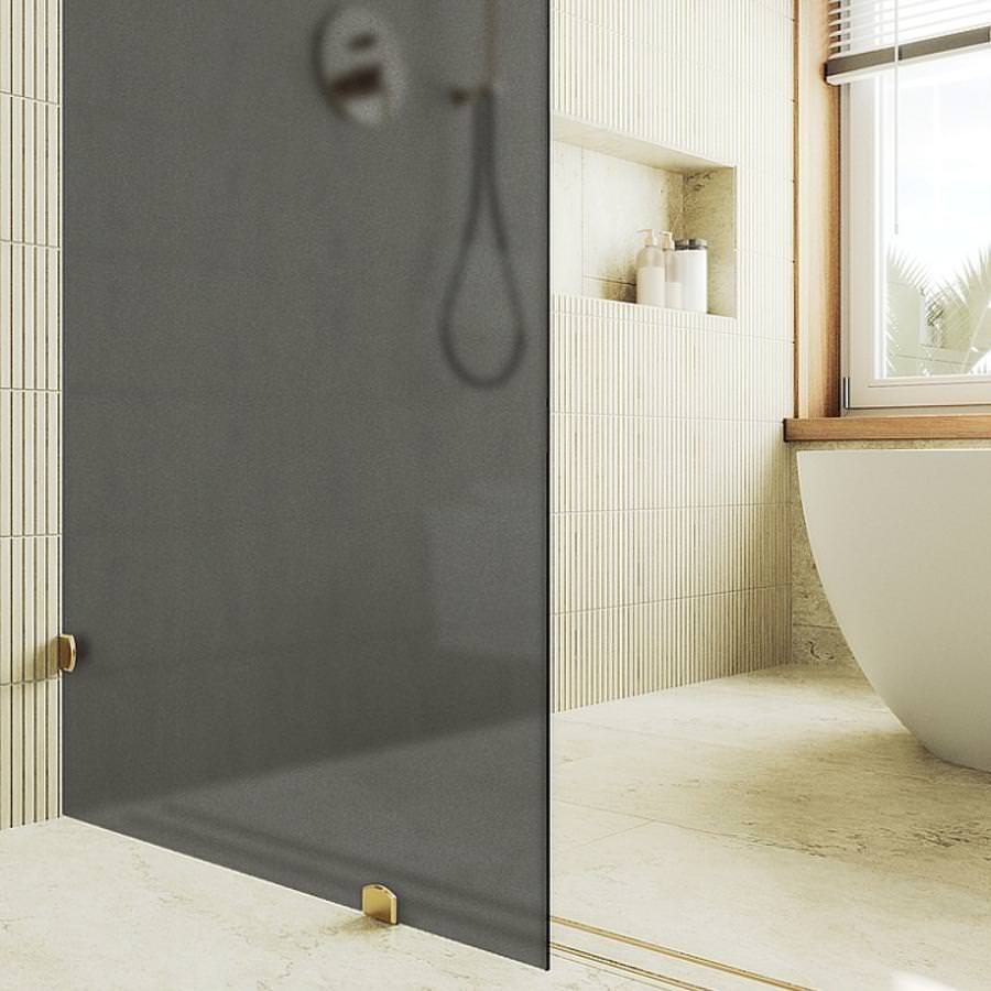 Душевая перегородка коннектор стена-стекло MaybahGlass MGD-271-3 195x79 см стекло графит матовое в 100Kran: Широкий выбор и доступные цены.